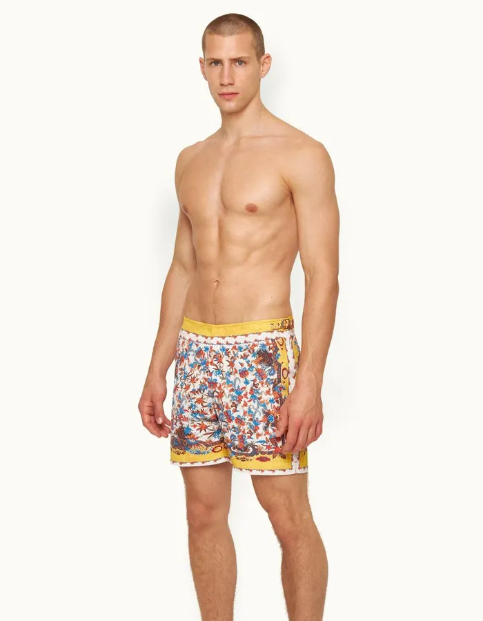 Men Orlebar Brown Swim Shorts Bulldog Summer Sunset