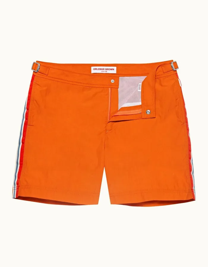 Men Orlebar Brown Swim Shorts Bulldog Tiger Lily