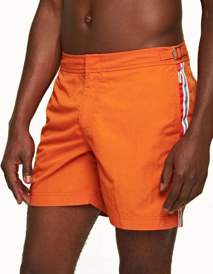 Men Orlebar Brown Swim Shorts Bulldog Tiger Lily