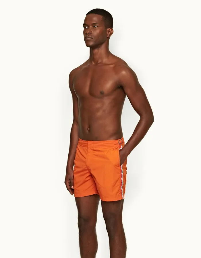 Men Orlebar Brown Swim Shorts Bulldog Tiger Lily