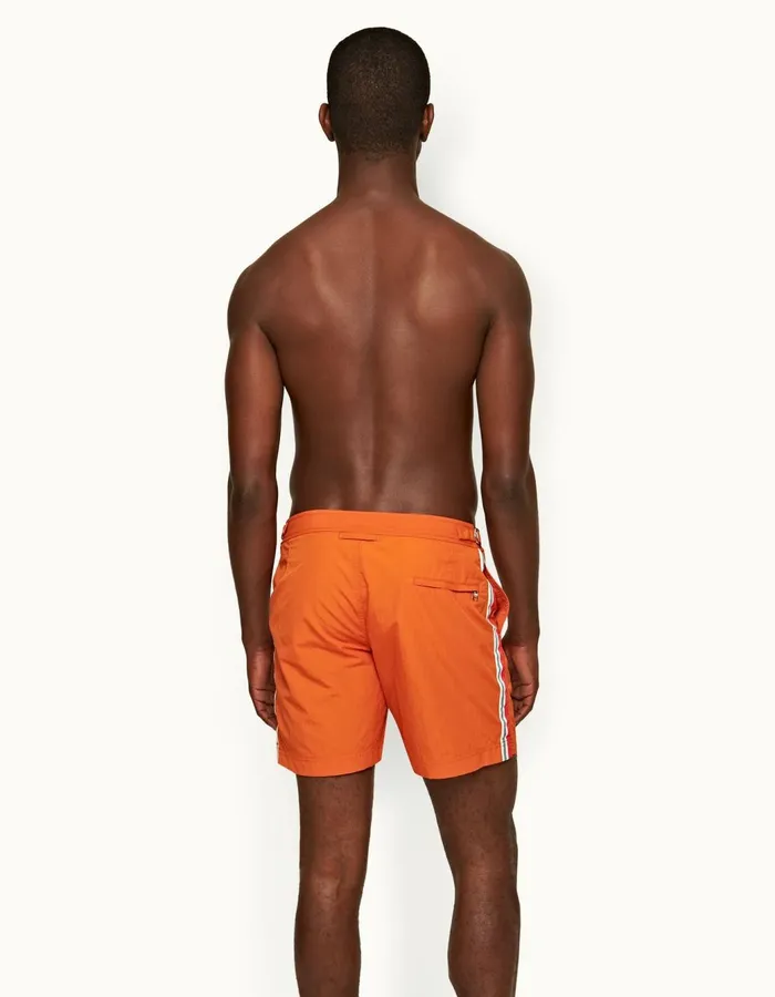 Men Orlebar Brown Swim Shorts Bulldog Tiger Lily