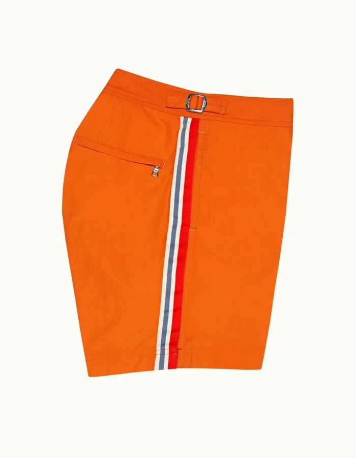 Men Orlebar Brown Swim Shorts Bulldog Tiger Lily