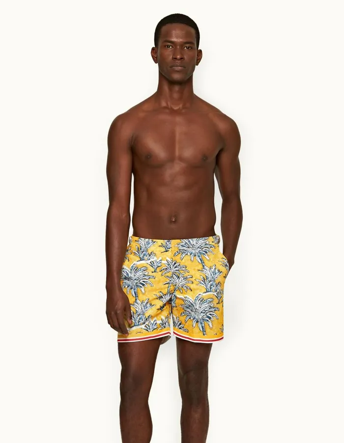 Men Orlebar Brown Swim Shorts Bulldog Toucan Palm