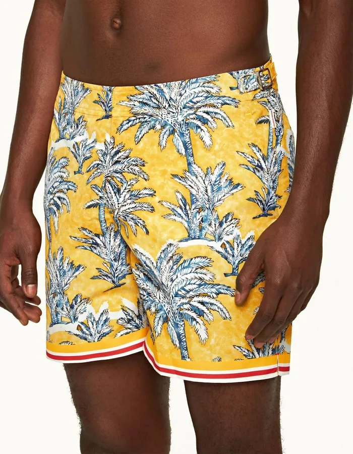 Men Orlebar Brown Swim Shorts Bulldog Toucan Palm