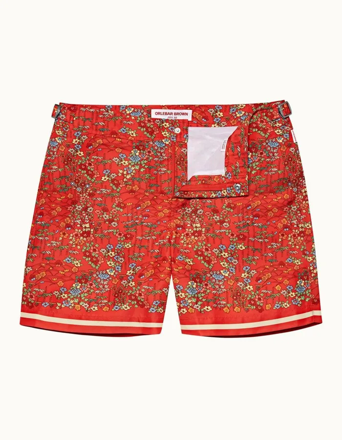 Men Orlebar Brown Swim Shorts Bulldog Vermillion