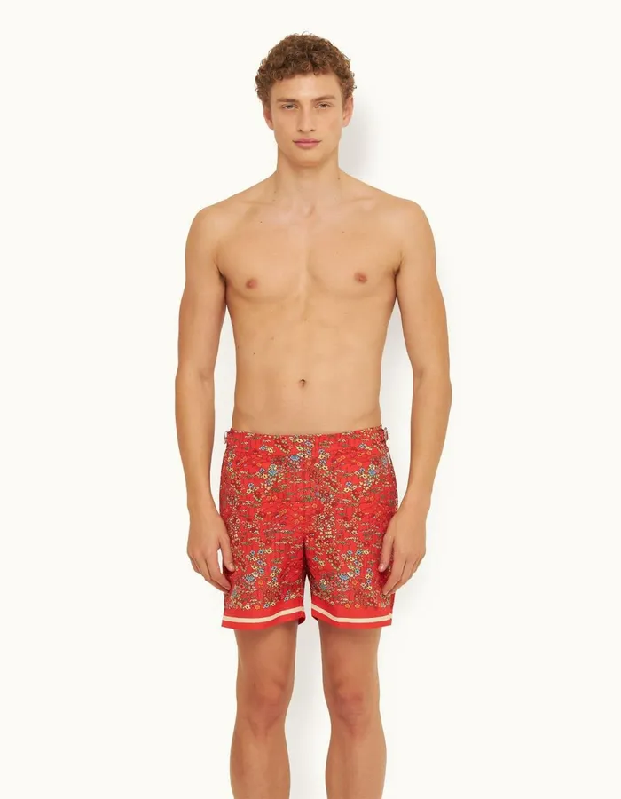 Men Orlebar Brown Swim Shorts Bulldog Vermillion