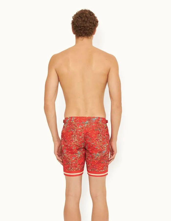 Men Orlebar Brown Swim Shorts Bulldog Vermillion