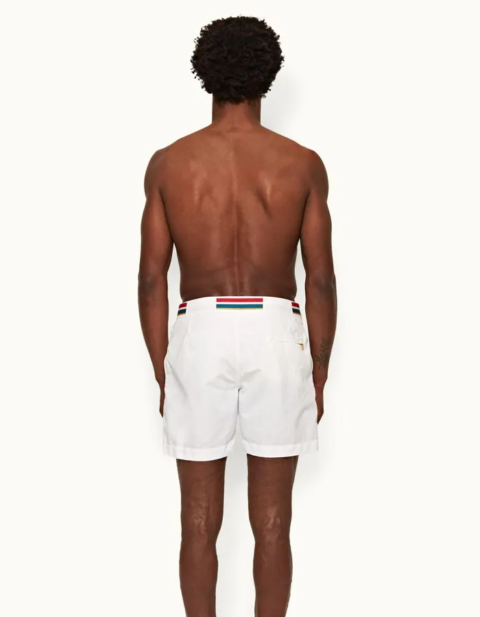 Men Orlebar Brown Swim Shorts Bulldog White