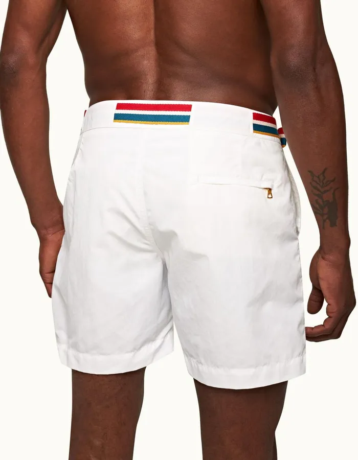 Men Orlebar Brown Swim Shorts Bulldog White