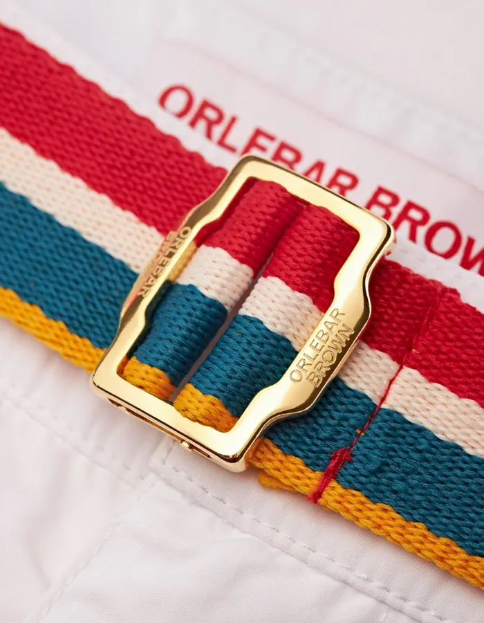 Men Orlebar Brown Swim Shorts Bulldog White
