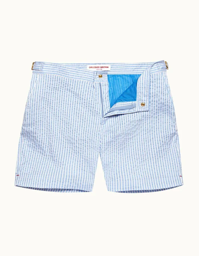 Men Orlebar Brown Swim Shorts Bulldog Whitelight Island Sky