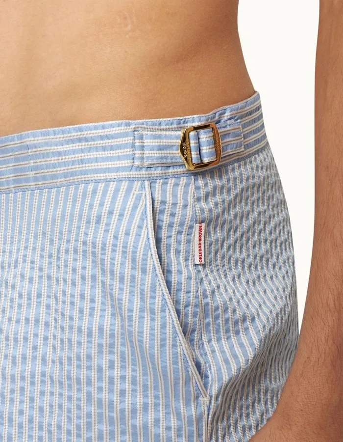 Men Orlebar Brown Swim Shorts Bulldog Whitelight Island Sky
