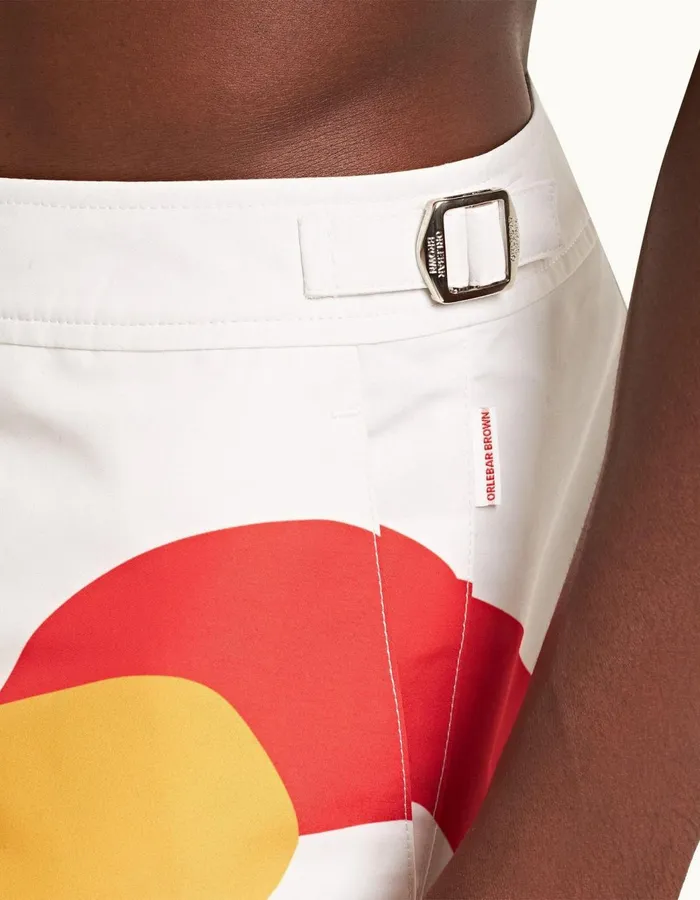 Men Orlebar Brown Swim Shorts Bulldog White Sand