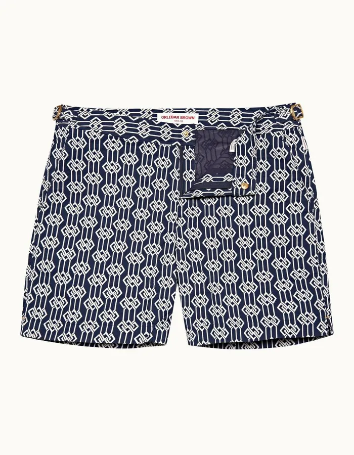Men Orlebar Brown Swim Shorts Bulldog X Midnight Navy