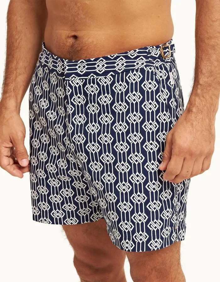 Men Orlebar Brown Swim Shorts Bulldog X Midnight Navy
