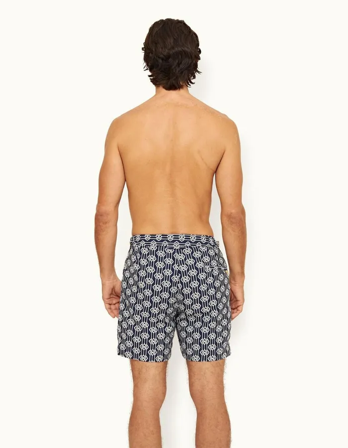 Men Orlebar Brown Swim Shorts Bulldog X Midnight Navy