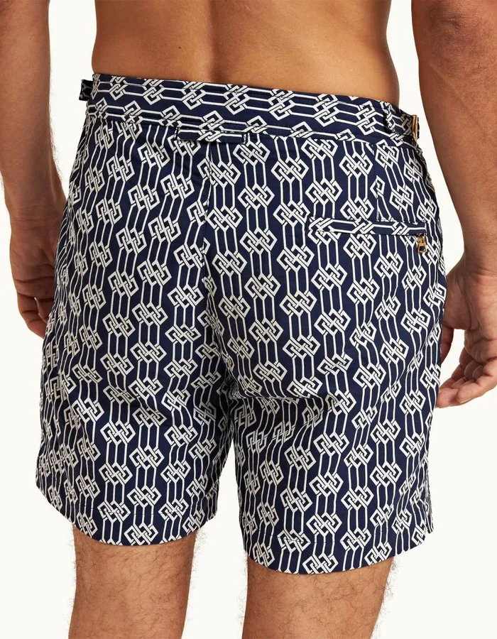 Men Orlebar Brown Swim Shorts Bulldog X Midnight Navy