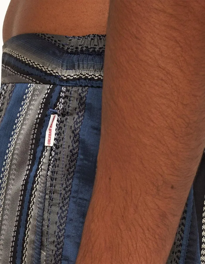 Men Orlebar Brown Swim Shorts Mastiff Stripe Night Irisdark Sapphire