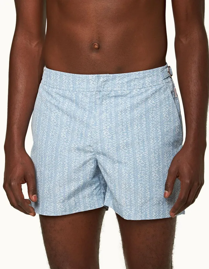 Men Orlebar Brown Swim Shorts Setter Blue Ash