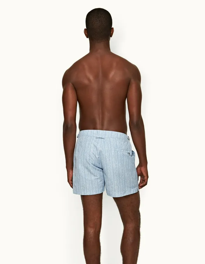 Men Orlebar Brown Swim Shorts Setter Blue Ash