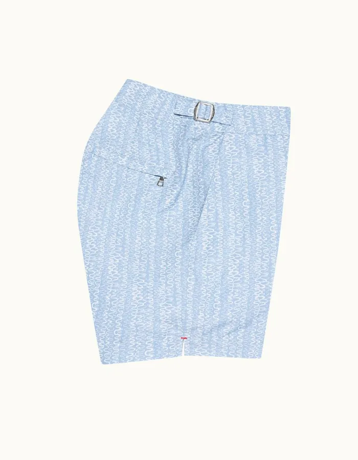 Men Orlebar Brown Swim Shorts Setter Blue Ash