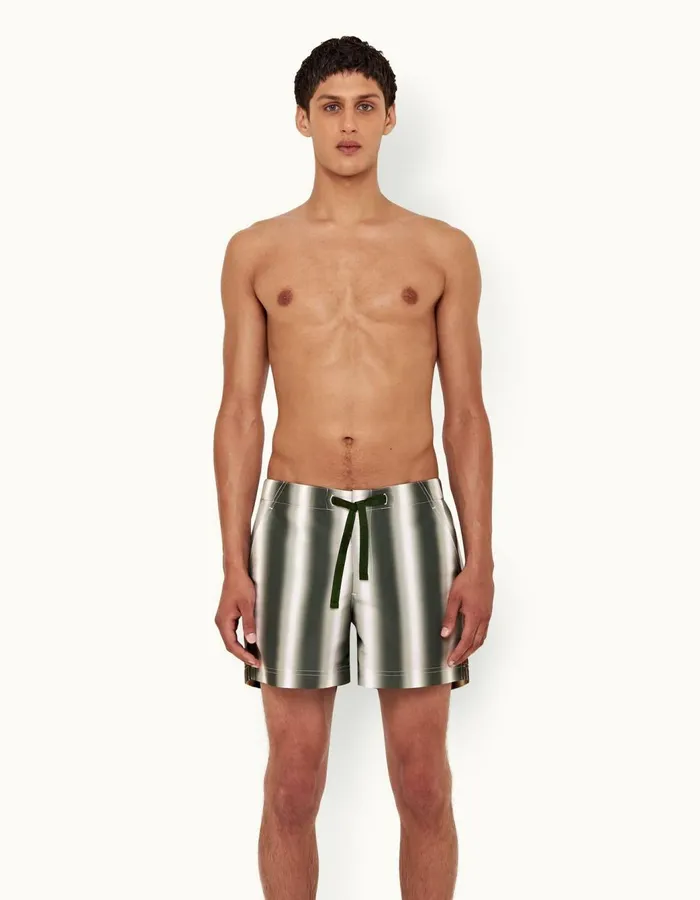Men Orlebar Brown Swim Shorts Setter Forest Nightcloud