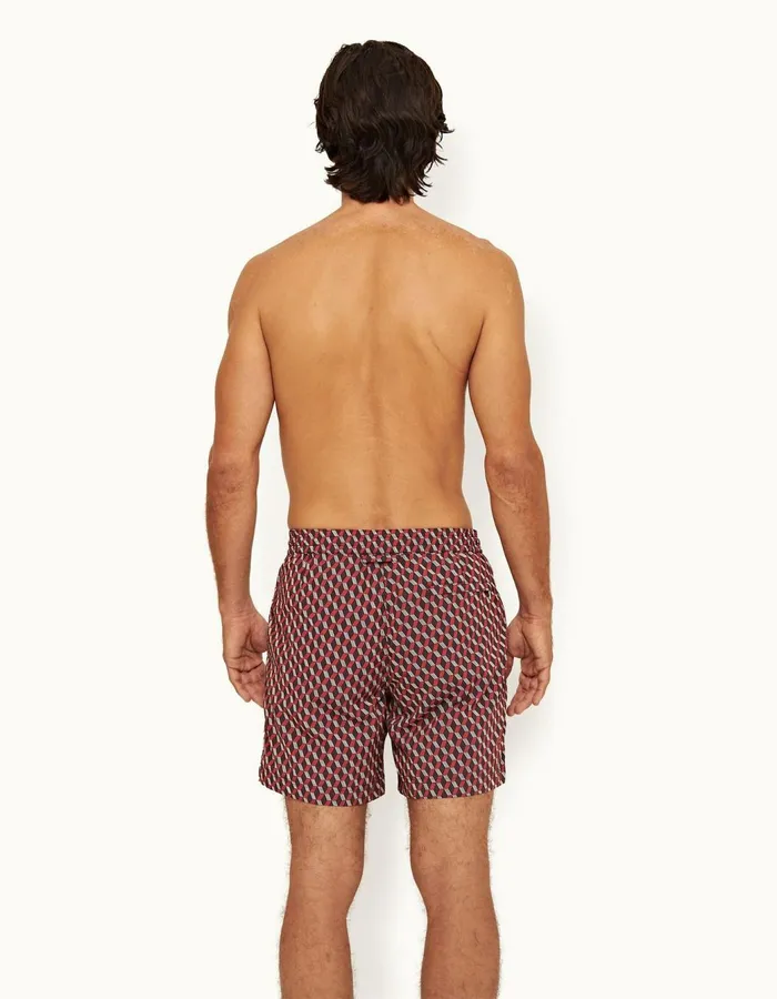 Men Orlebar Brown Swim Shorts Standard Trufflevermillion