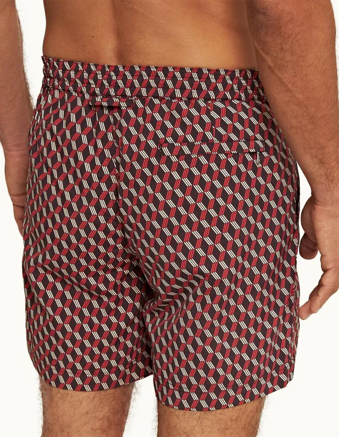Men Orlebar Brown Swim Shorts Standard Trufflevermillion