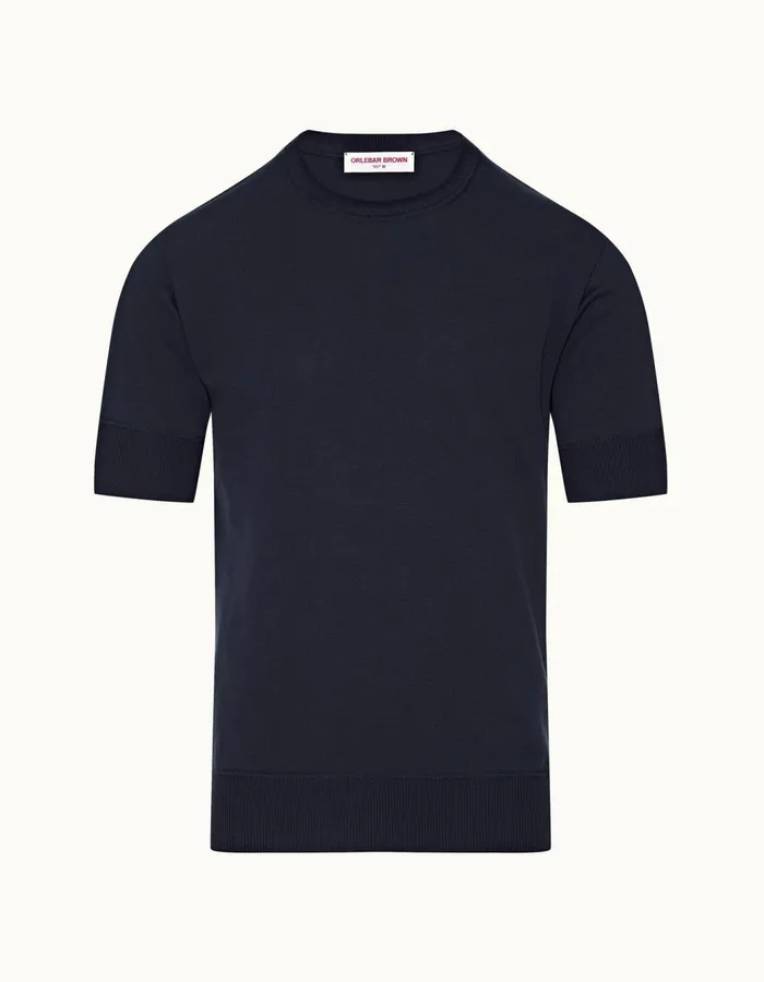 Men Orlebar Brown TShirts Emile Indigo