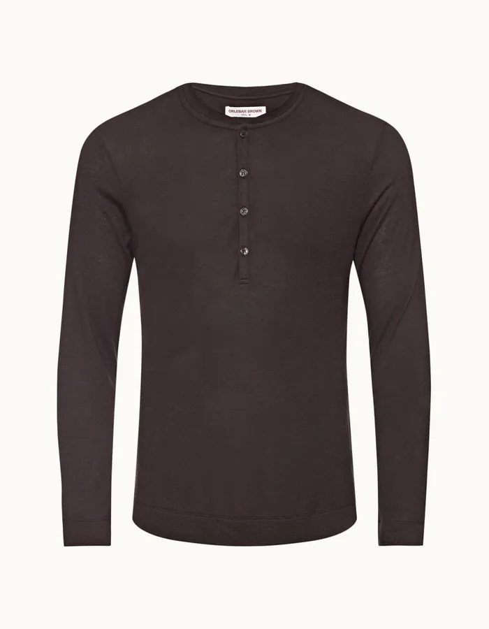 Men Orlebar Brown TShirts Harrison Cashmere Truffle