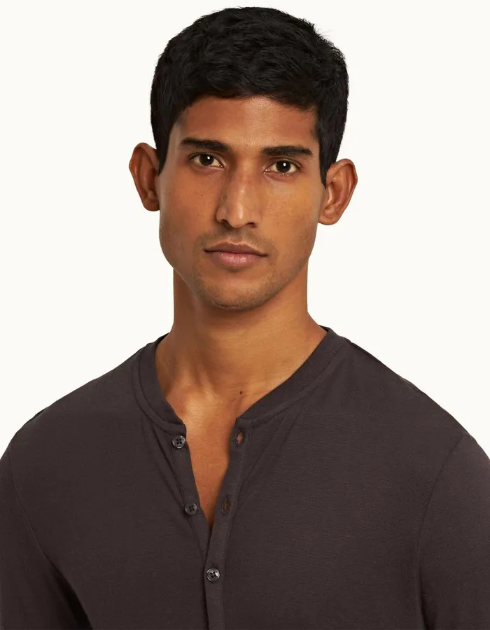 Men Orlebar Brown TShirts Harrison Cashmere Truffle
