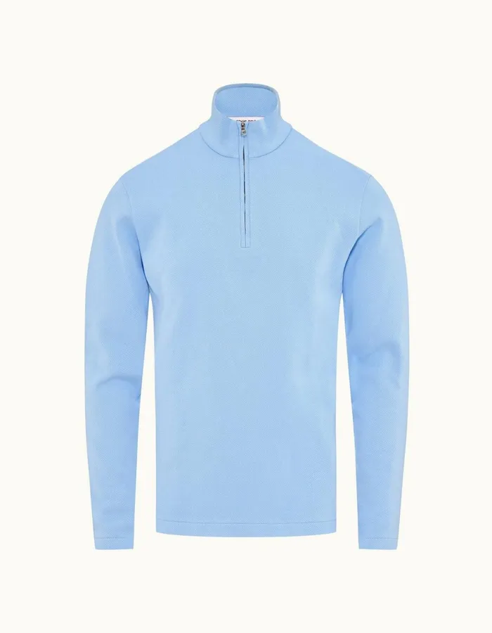 Men Orlebar Brown TShirts Muir Glacier Blue