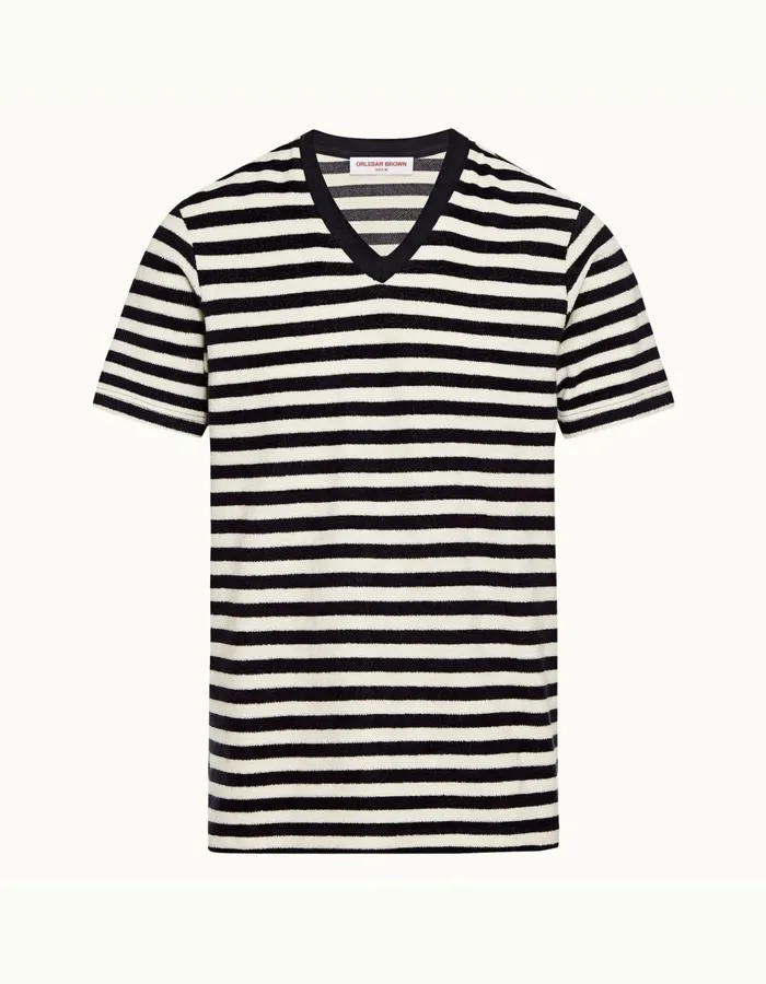 Men Orlebar Brown TShirts Nicolas Towelling Inkcloud