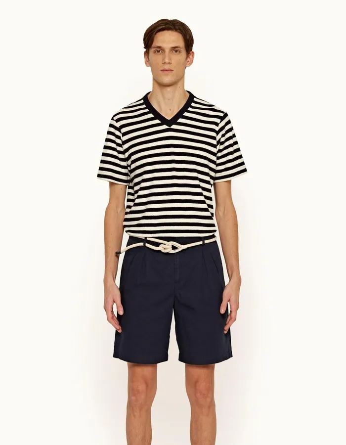 Men Orlebar Brown TShirts Nicolas Towelling Inkcloud