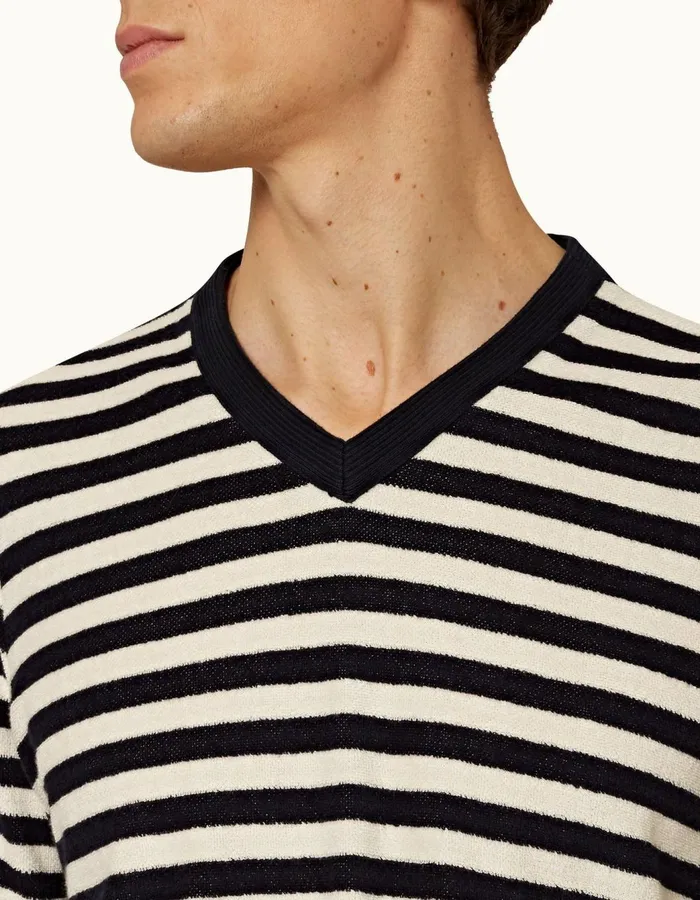 Men Orlebar Brown TShirts Nicolas Towelling Inkcloud