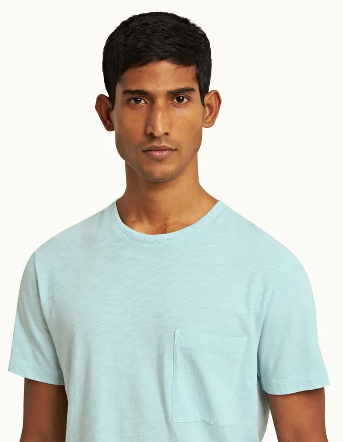 Men Orlebar Brown TShirts Ob Classic Clear Sky