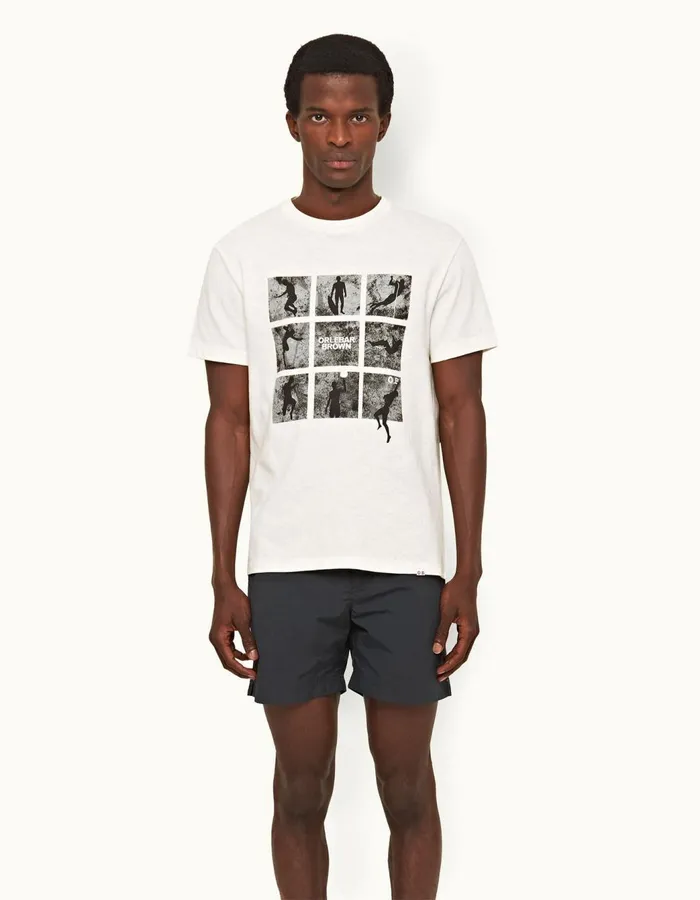 Men Orlebar Brown TShirts Ob Classic Get Up And Go
