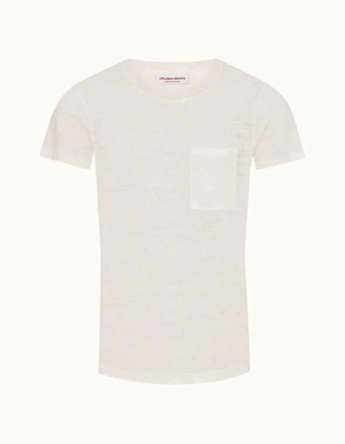Men Orlebar Brown TShirts Ob Classic Sea Mist