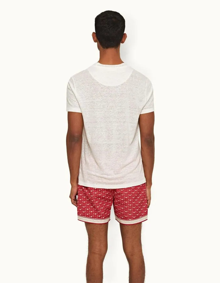Men Orlebar Brown TShirts Ob Classic Sea Mist