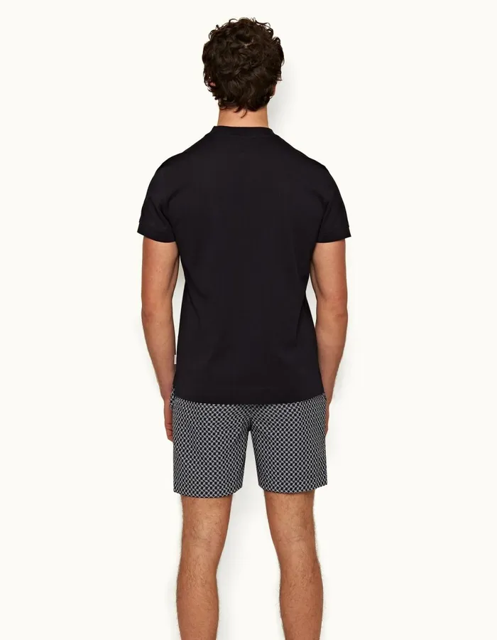 Men Orlebar Brown TShirts Ob Classic Tee Night Iris