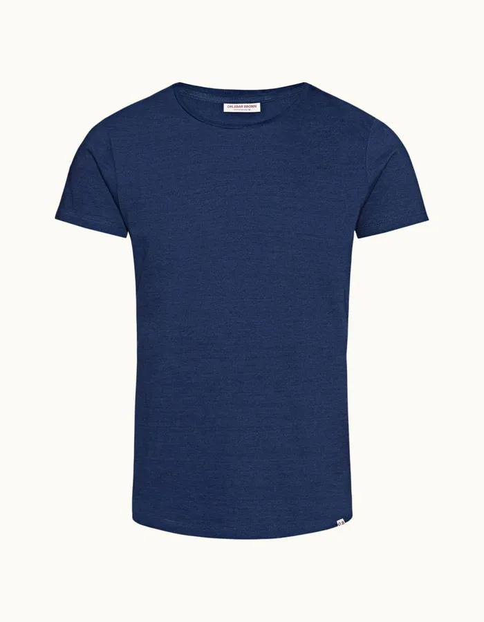 Men Orlebar Brown TShirts ObT Denim Pigment