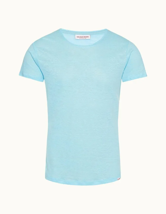 Men Orlebar Brown TShirts ObT Linen Pool