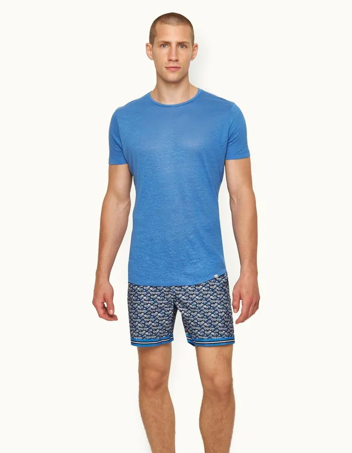 Men Orlebar Brown TShirts ObT Linen Tidal