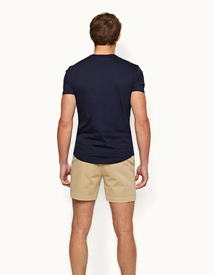 Men Orlebar Brown TShirts ObT Mercerised Navy