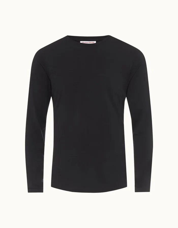 Men Orlebar Brown TShirts ObT Merino Night Iris