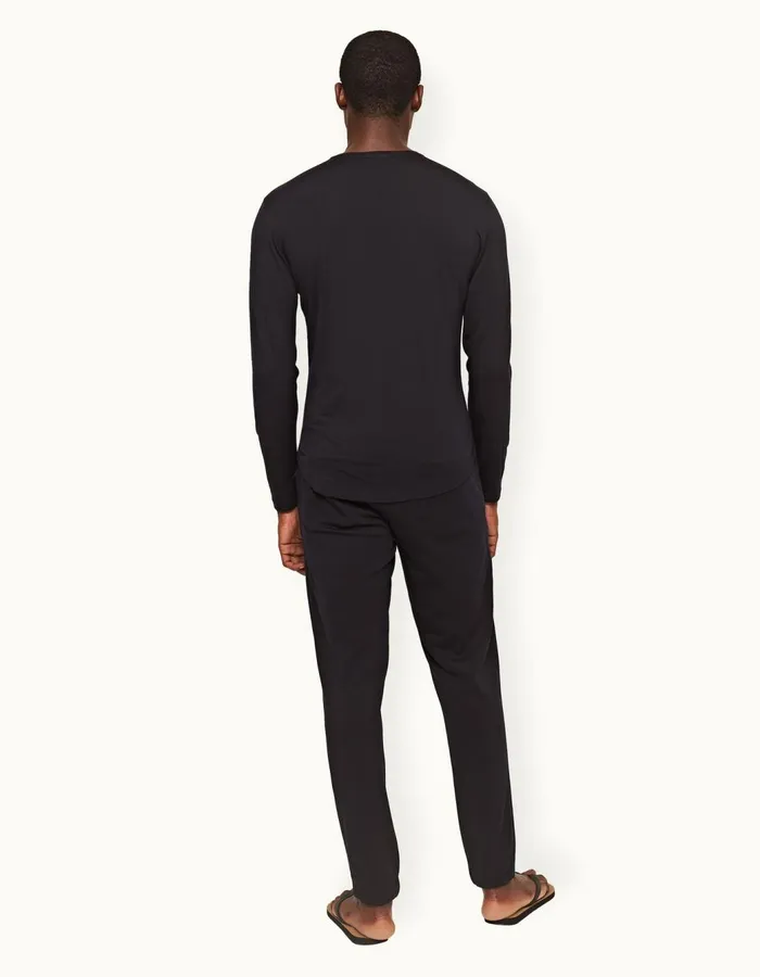 Men Orlebar Brown TShirts ObT Merino Night Iris