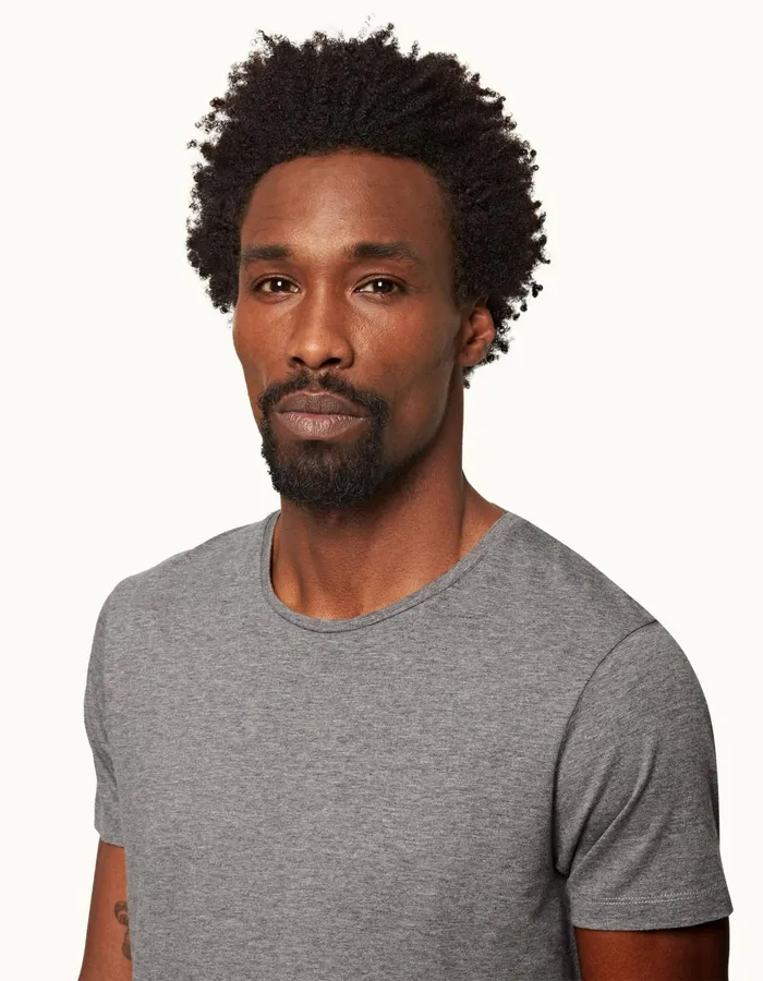 Men Orlebar Brown TShirts ObT Silk Cinder