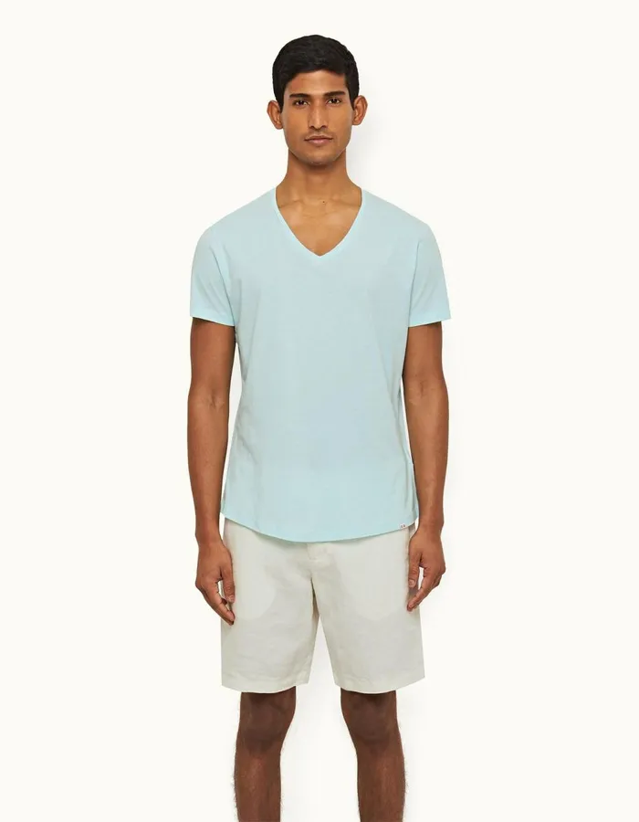 Men Orlebar Brown TShirts ObV Clear Sky