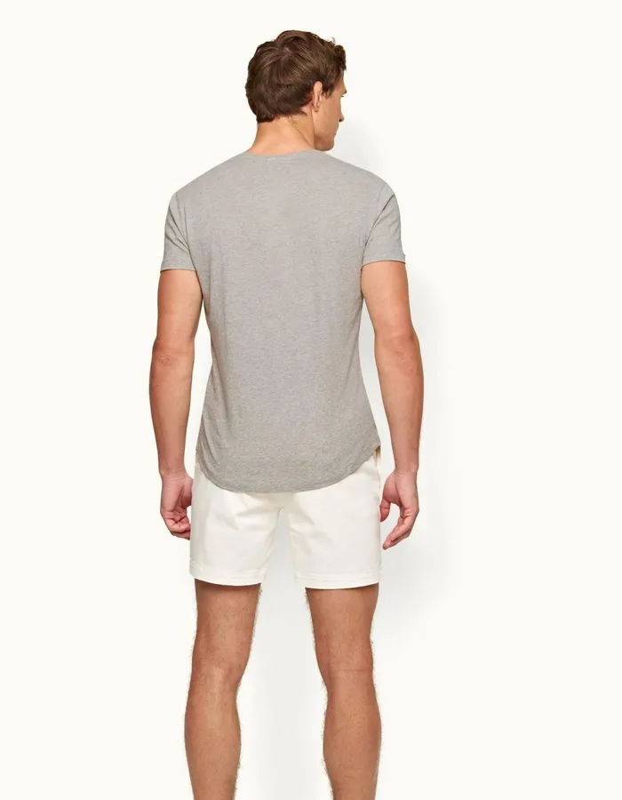 Men Orlebar Brown TShirts ObV Mid Grey Melange