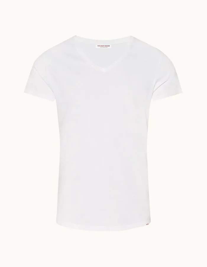 Men Orlebar Brown TShirts ObV White
